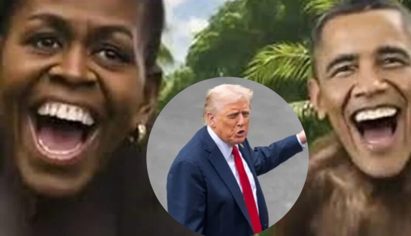 Escándalo en Truth Social, la red social de Trump: aparecieron videos de los Obama representados como simios