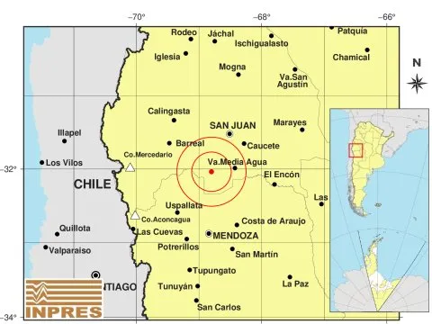 El temblor en San Juan que se sintió en Mendoza