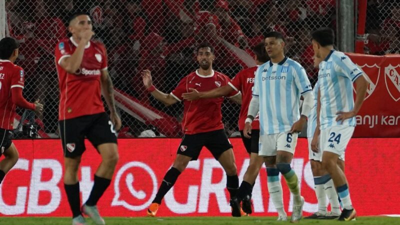 En un dramático partido, Independiente le ganó a Racing y se quedó con el clásico de Avellaneda