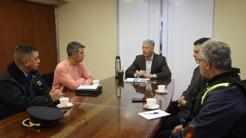 El Intendente Alejandro Molero convocó a los jefes de seguridad para reforzar la seguridad del departamento.