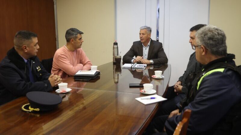 El Intendente Alejandro Molero convocó a los jefes de seguridad para reforzar la seguridad del departamento.